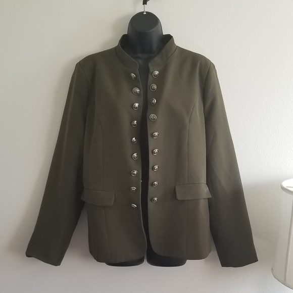 Jackets & Blazers - Green Military Style Blazer